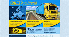 Desktop Screenshot of peter-raemsch-transporte.de