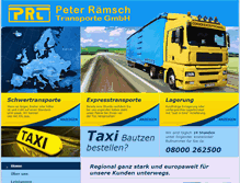 Tablet Screenshot of peter-raemsch-transporte.de
